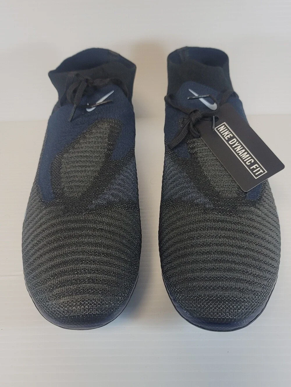NEW Sz 12 Nike Phantom 6 High Elite Shadow Pack FG Cleats Black Blue HJ2147-003